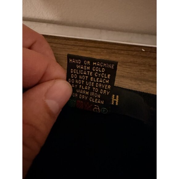 Bach Rach Mens SZ Medium Black Pullover 100% Silk Sweater Solid Long Sleeve - Picture 3 of 6